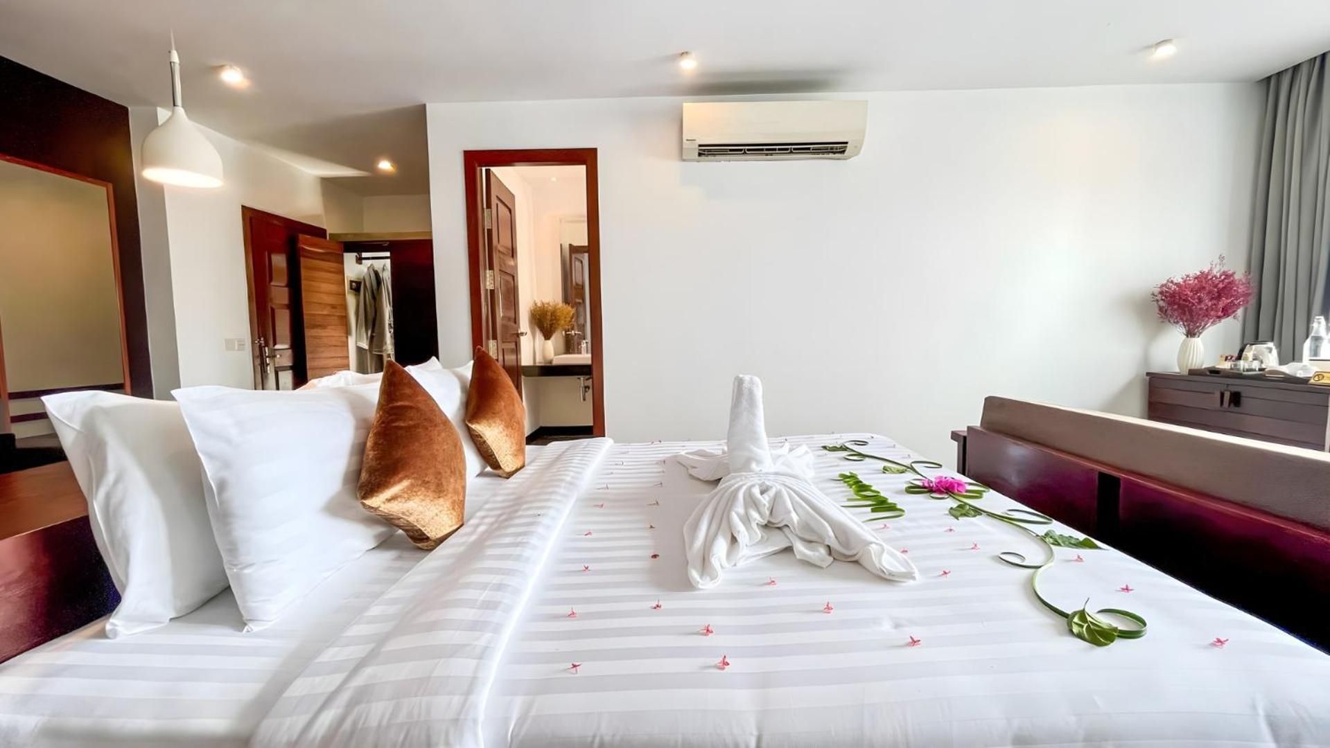 The Calm Oasis Hotel Sziemreap Szoba fotó